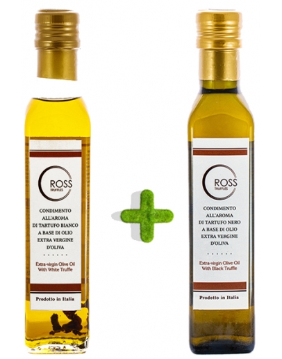 Paquete de aceite de trufa blanca y negra Descuentos, Productos, Aceite de oliva y mantequilla imagen